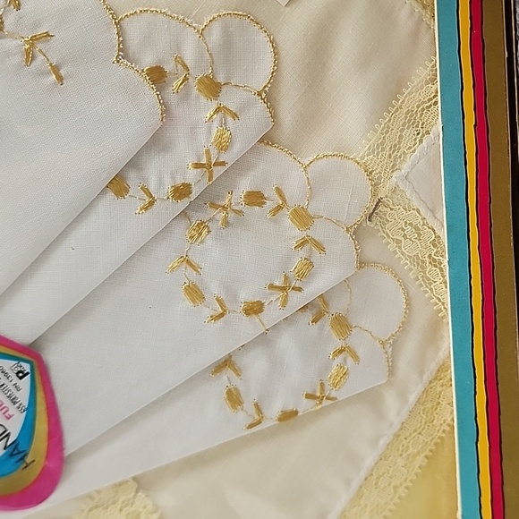 2pc vintage Fruit of the Loom handkerchiefs NIB - Picture 6 of 9